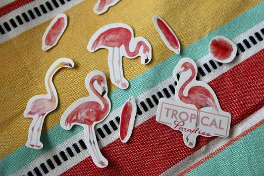 Stickers Flamants Roses - Autocollant Bullet journal - Loisirs créatifs
