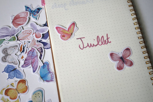 Stickers - Papillons Pastel