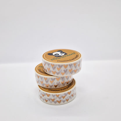 Washi Tape « Coeur Dorés »