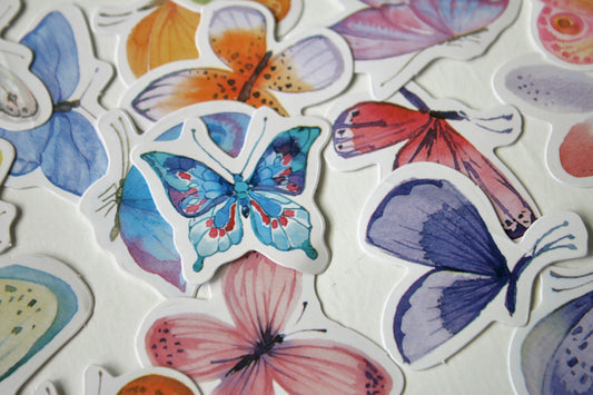 Stickers - Papillons Pastel