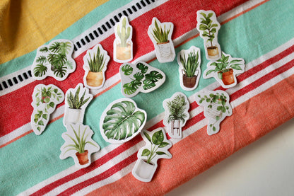 Stickers plante d’intérieur - Autocollant Bullet journal - Loisirs créatifs
