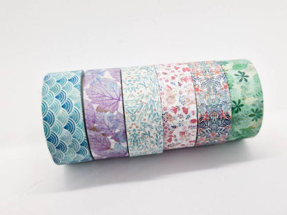 Washi Tape Japonais de Qualité Supérieure - Motifs fleuris