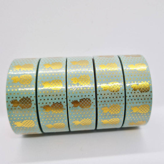 Washi Tape Japonais de Qualité Supérieure - « Palmiers dorés » Masking tape