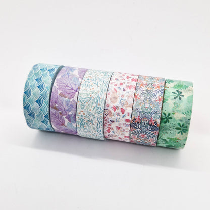 Washi Tape Japonais de Qualité Supérieure - Motifs fleuris