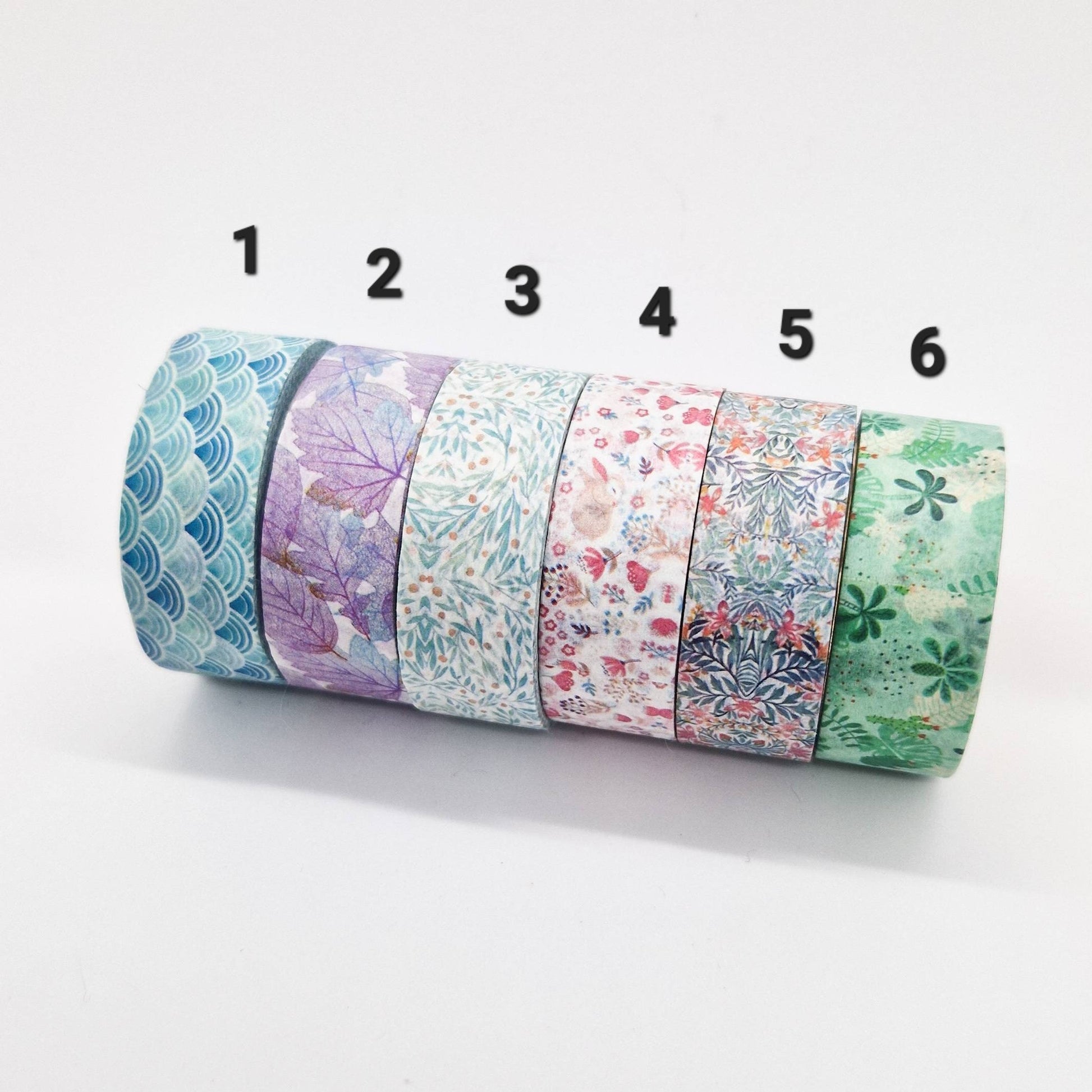 Washi Tape Japonais de Qualité Supérieure - Motifs fleuris